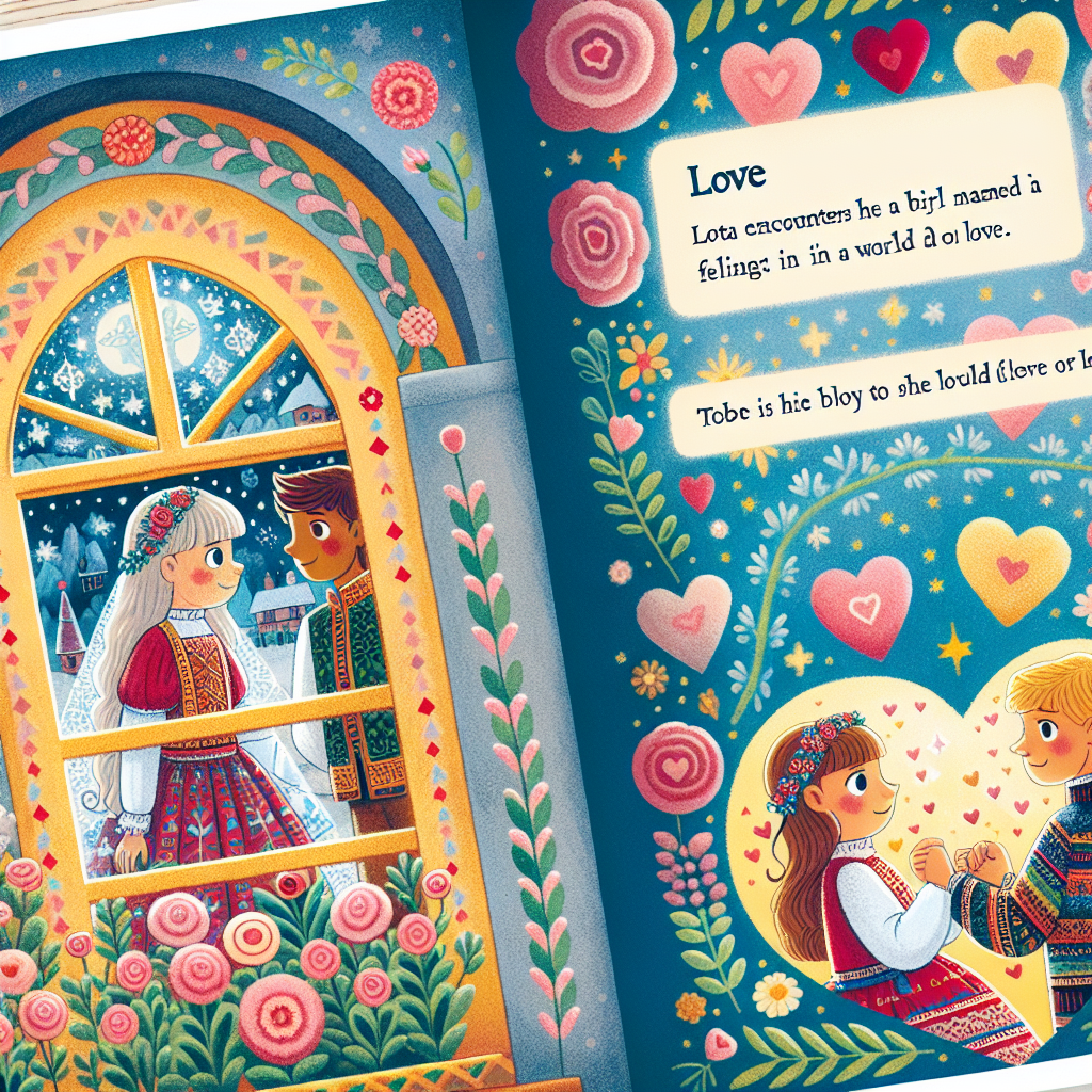 Illustration för sagan "I Kärlekens Värld"